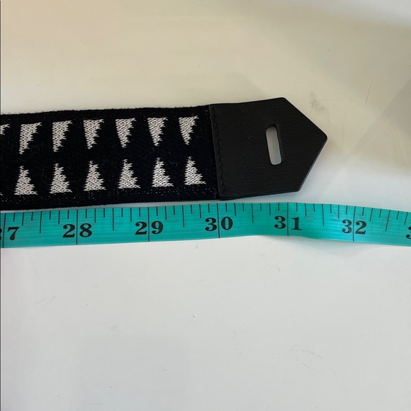 ??RARE??Missoni belts black white knit abstract print leather